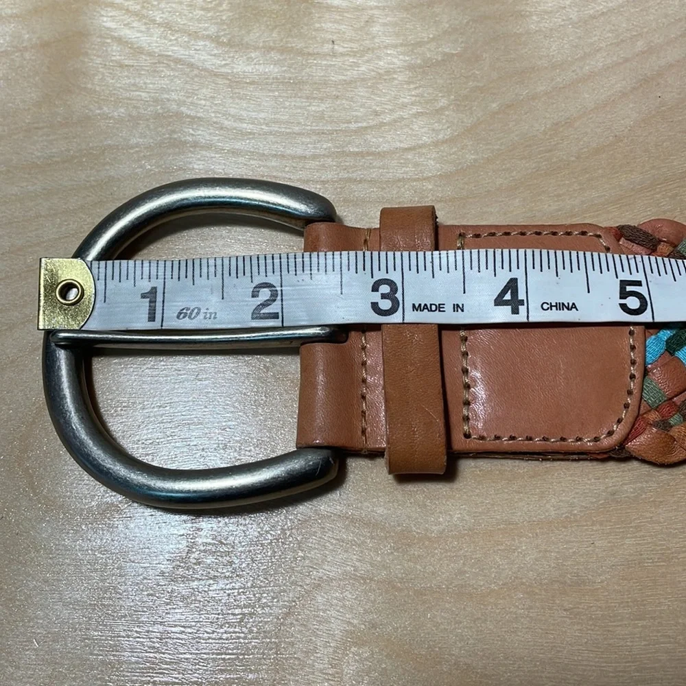 Fossil Multi Weave Genuine Leather Belt - Brown - Picture 11 of 14
